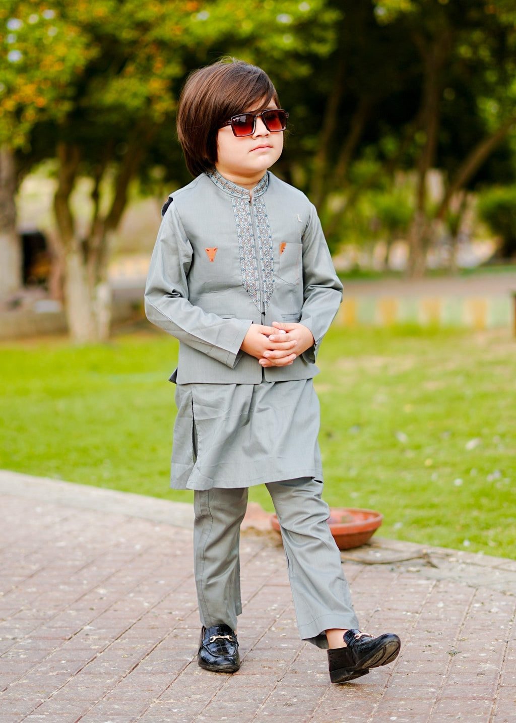 EverGrey Waistcoat Suit-AHW-002