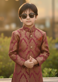 Maroon And Gold Sherwani S41
