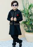 Black Waistcoat Suit AHW 008