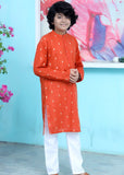 Pumpkin Orange kurta trouser KT 95