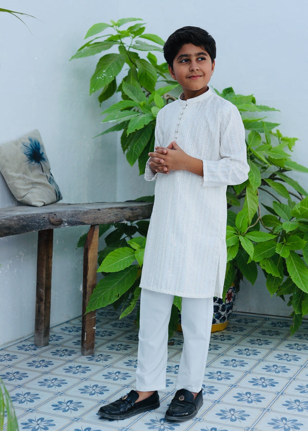 White Kurta KT 116
