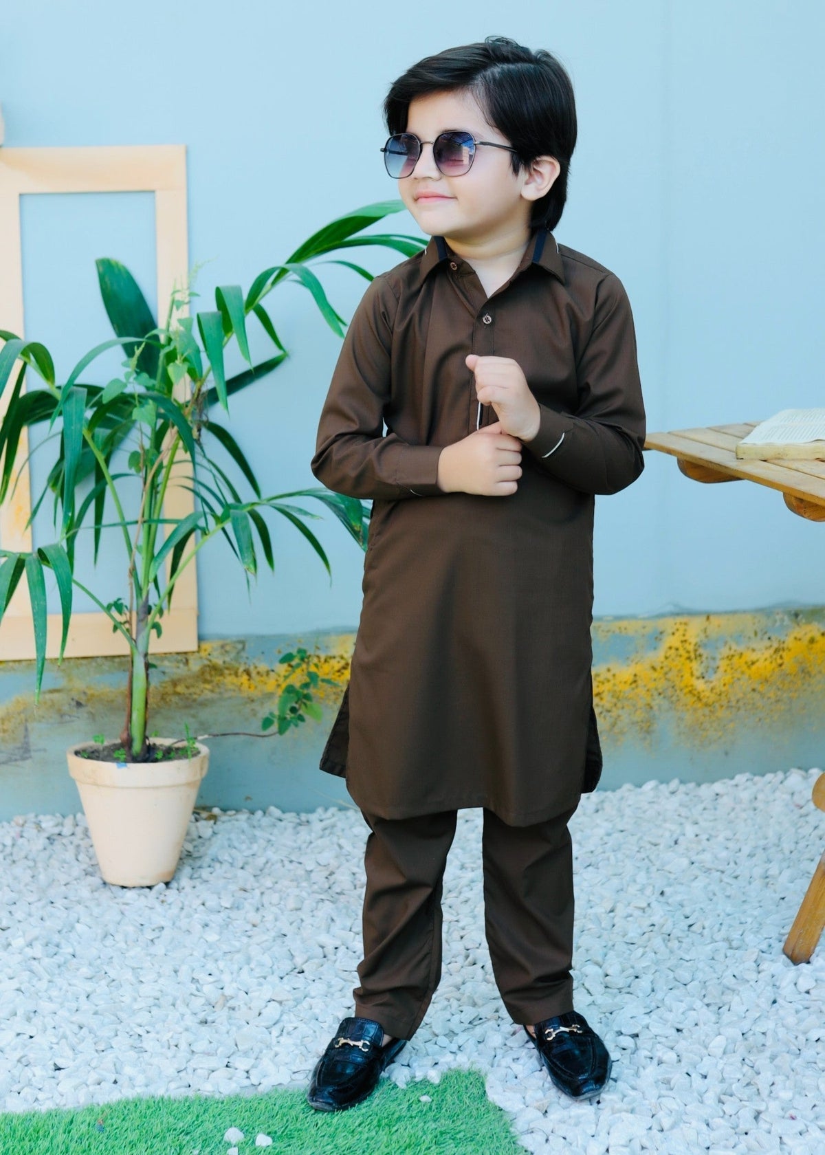Dark Brown Kurta Trouser KT 109 Main image