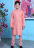 Peach Pink chicken Kurta Trouser - CK 007