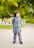 Zink Grey Waistcoat Suit-AHW-001