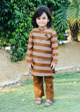 Earth Brown Waistcoat Suit AHW 021