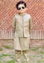 Pistachio Green Waistcoat Suit-AHW-004