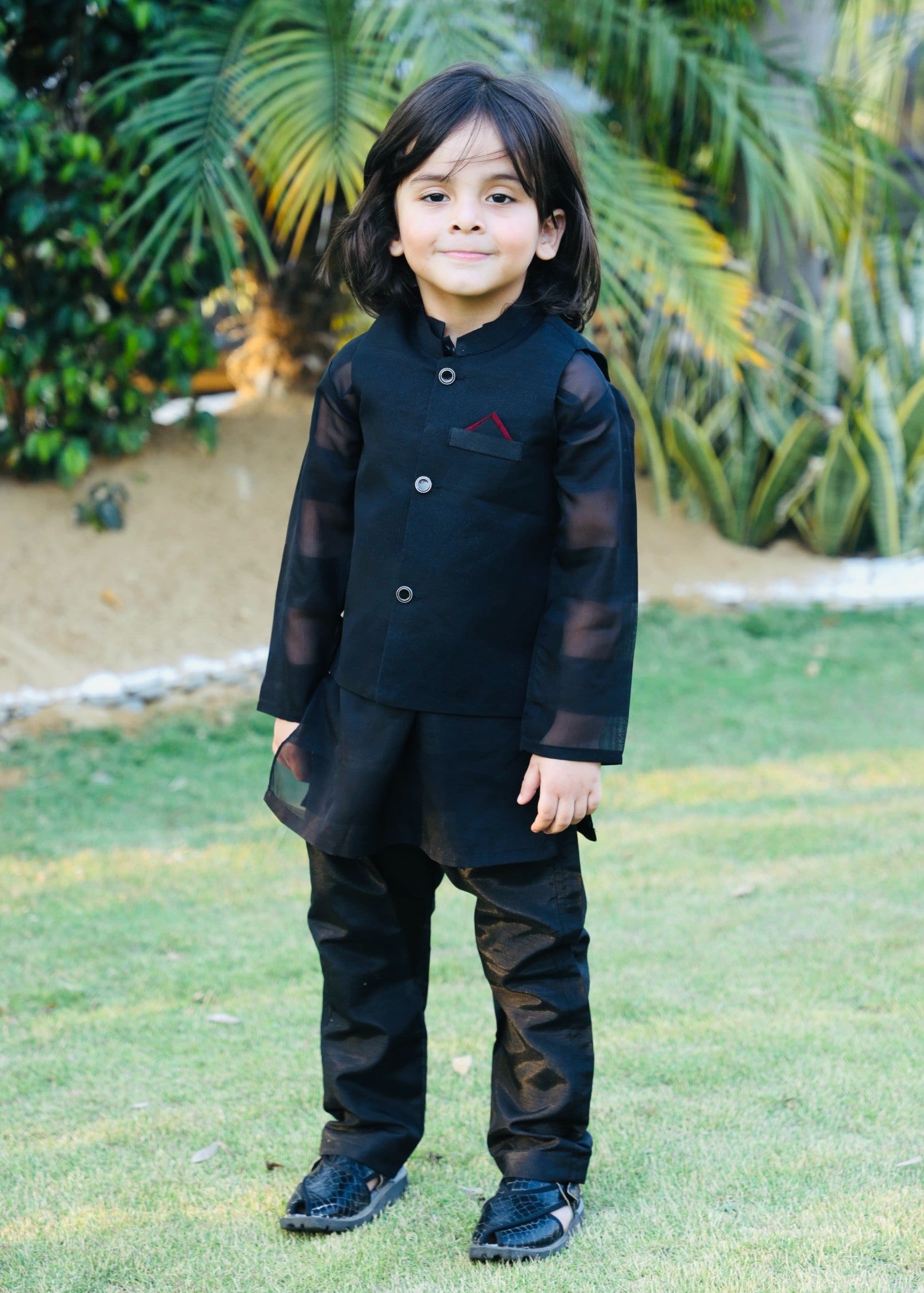 Black Waistcoat Suit AHW 018 Secondary image