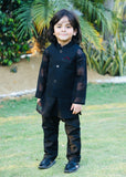 Black Waistcoat Suit AHW 018