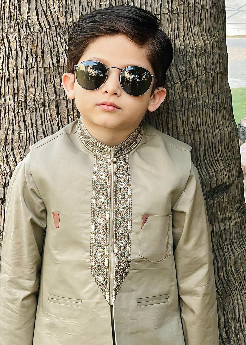 Pistachio Green Waistcoat Suit-AHW-004