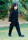 Black Waistcoat Suit AHW 018