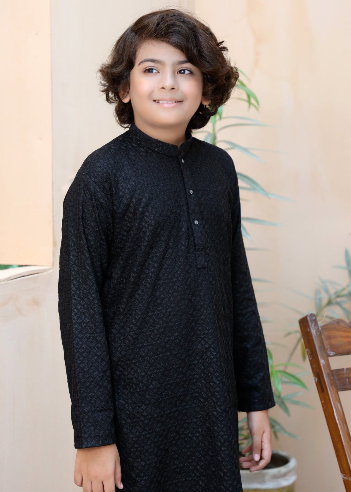 Sable Black chicken Kurta Trouser - CK 002