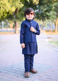Blue Embroidered Only Waistcoat EW33