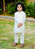 Off White Waistcoat Suit AHW 016