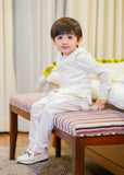 Off White Waistcoat Suit EW36
