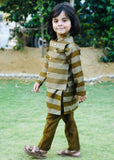 Olive Green Wasistcoat Suit AHW 025