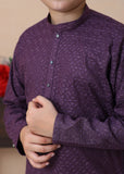 Grape Purple chicken Kurta Trouser - CK 004