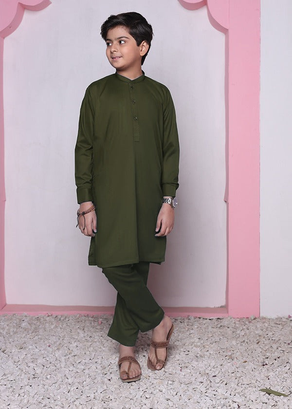 Army Green kurta trouser KT 86 Main image