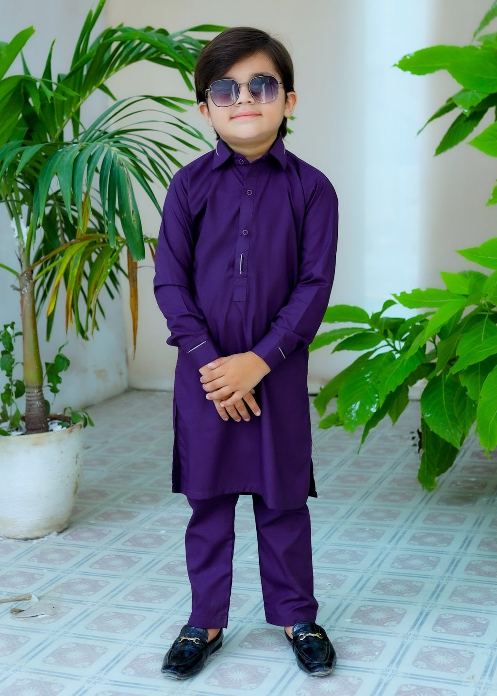 Purple Kurta Trouser KT 108