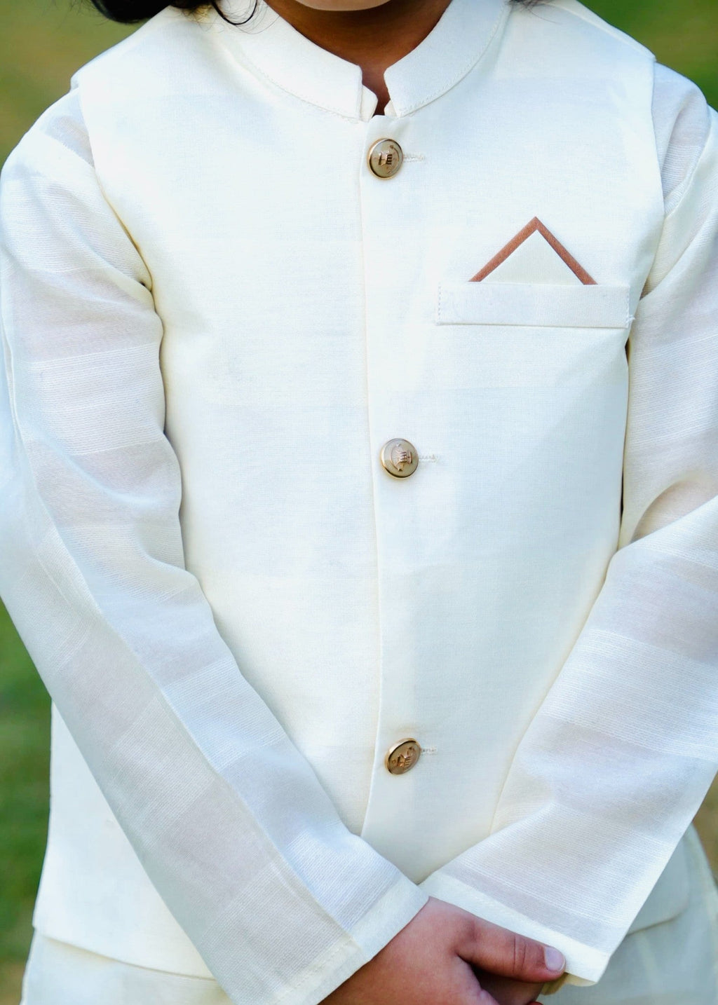 Off White Waistcoat Suit AHW 016