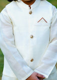 Off White Waistcoat Suit AHW 016