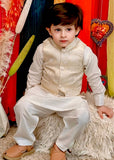 Off White Waistcoat Suit - WKS 015
