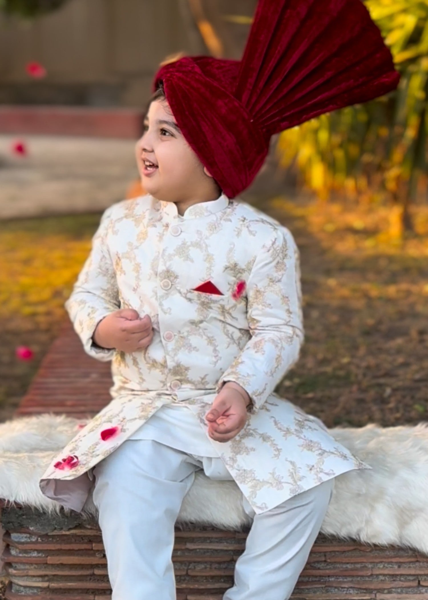 Golden Mysore Sequence Sherwani - S10 Secondary image