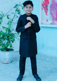 Black Waistcoat Suit AHW 011