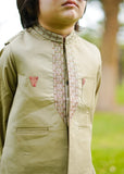 Pistachio Green Waistcoat Suit-AHW-004