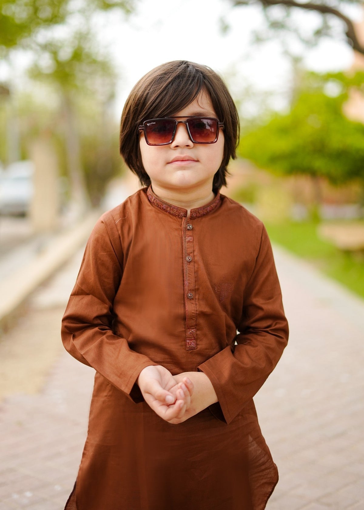 Bronze Kurta Trouser-AH 048
