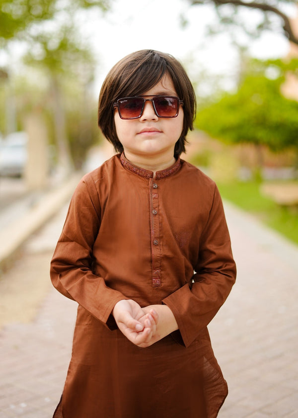 Bronze Kurta Trouser-AH 048