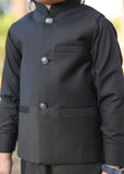 Plain Black Only Waistcoat EW29