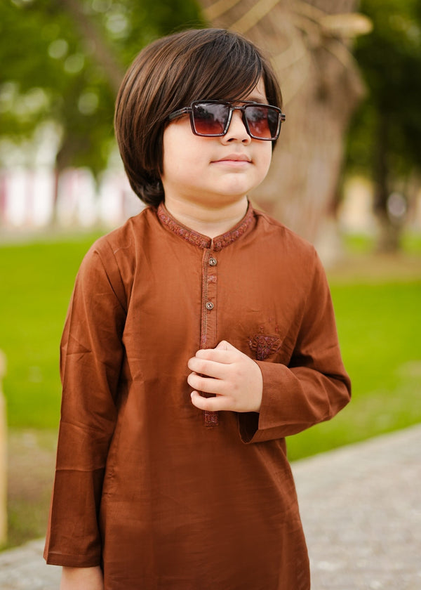 Bronze Kurta Trouser-AH 048