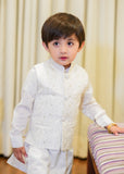 Off White Waistcoat Suit EW36