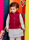 Maroon Waistcoat Suit EW37