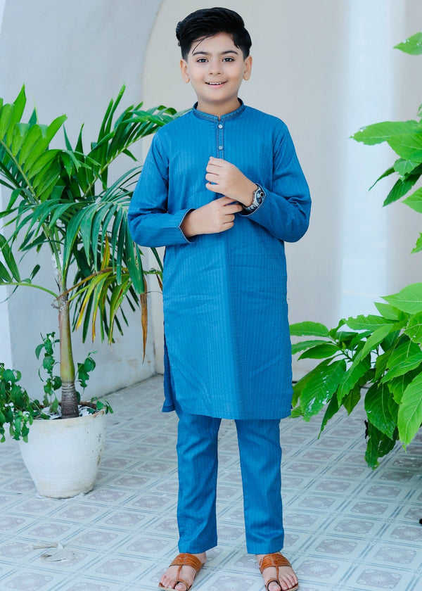 Baby Blue Kurta Trouser AH 046