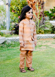 Peach Orange Waistcoat Suit AHW 017