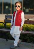 Red Sequence Waistcoat EW38