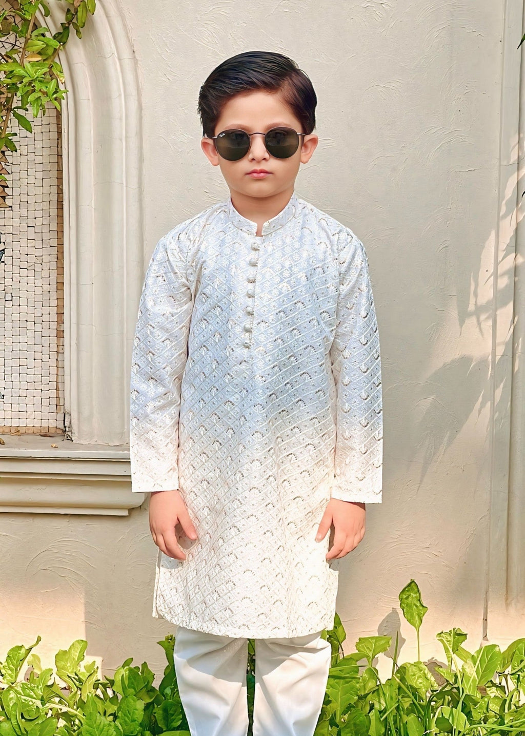 White Kurta KT 115