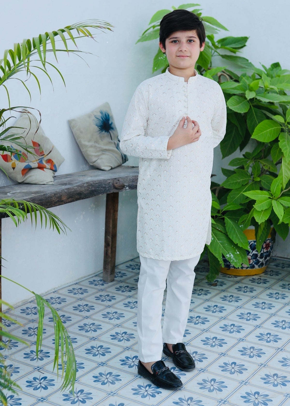 White Kurta KT 115