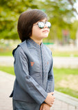 Zink Grey Waistcoat Suit-AHW-001