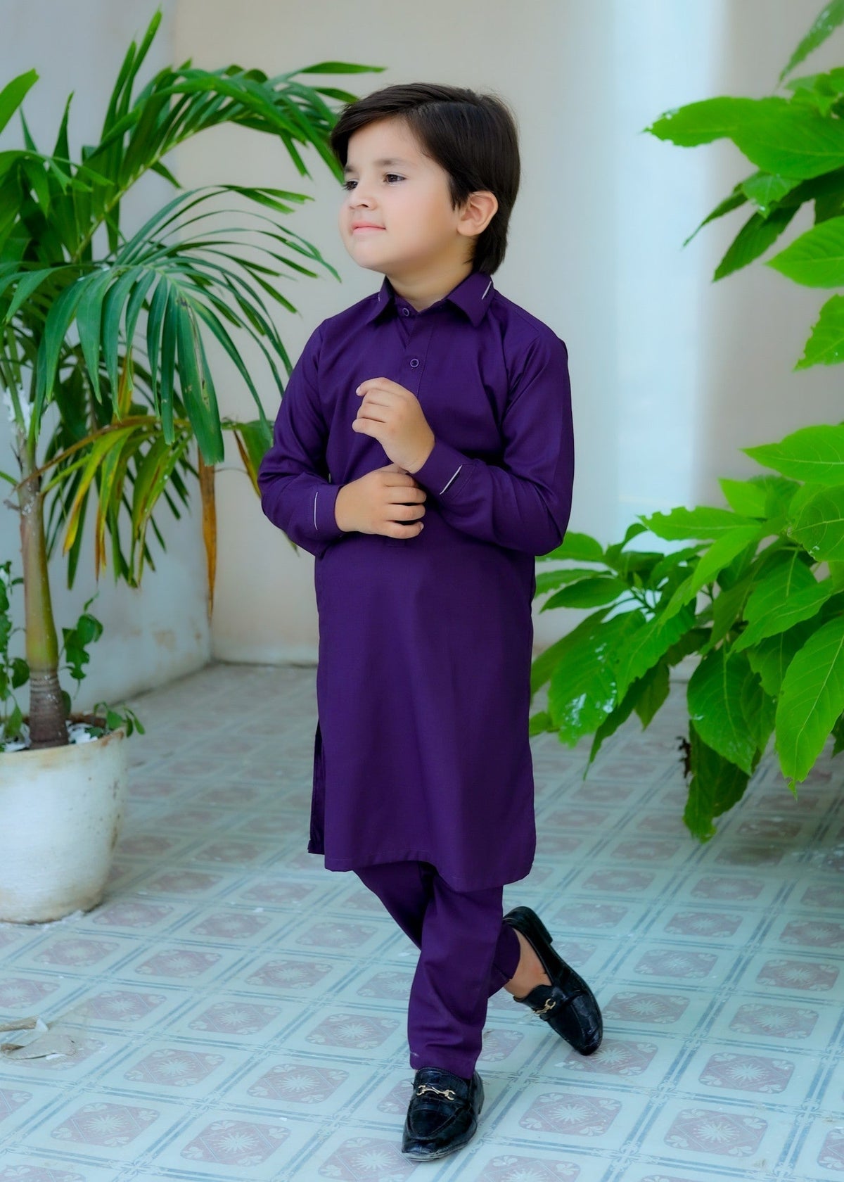 Purple Kurta Trouser KT 108