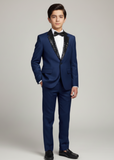 4pcs Sequence Blue suit (Coat+Pant+Shirt+Bow) - SCP 008