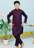 Plum Purple Waistcoat Suit AHW 007