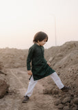Bottle Green Kurta KT 123