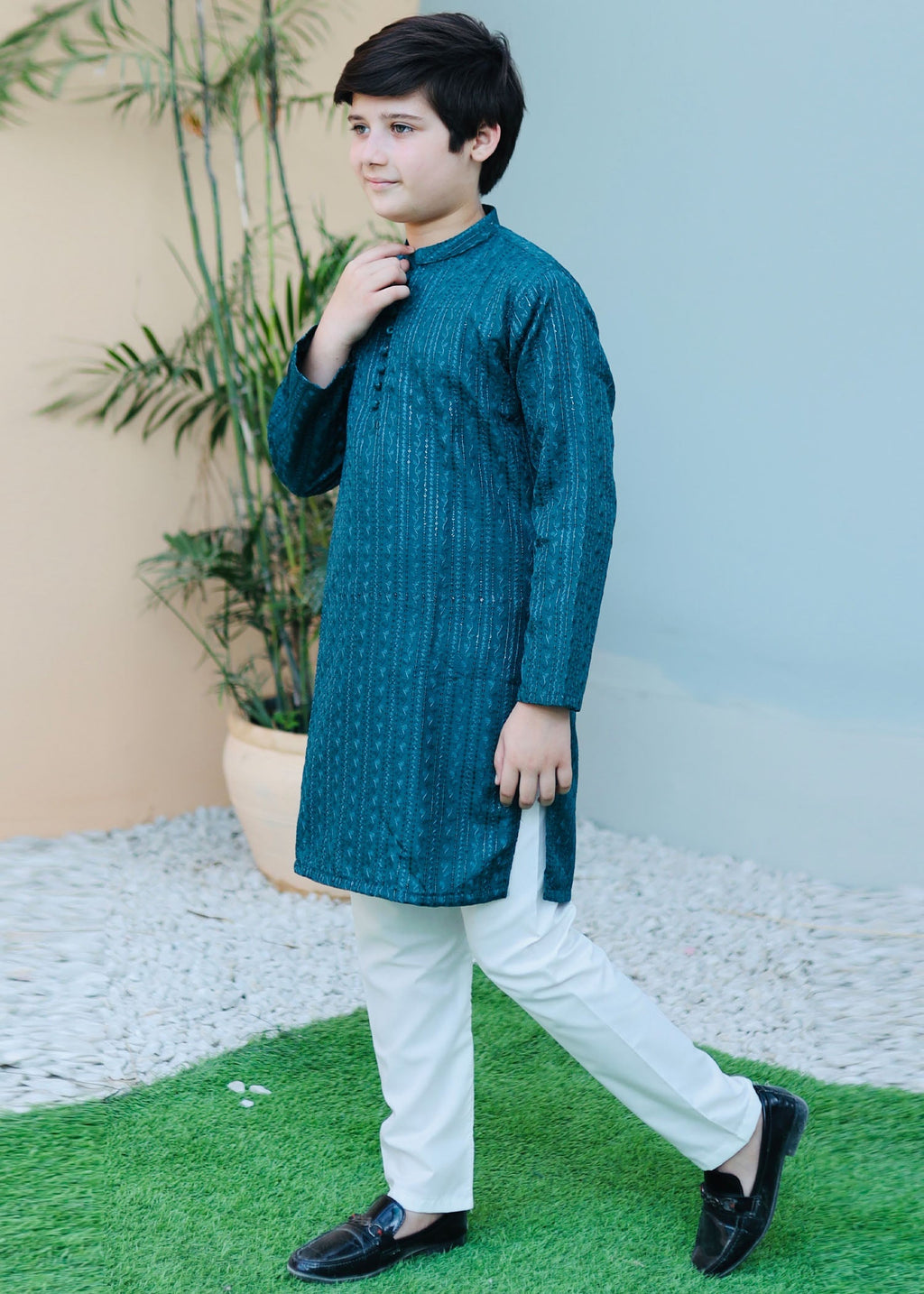 Teal Kurta KT 121