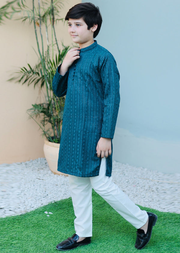 Teal Kurta KT 121