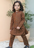 Tawny Brown Waistcoat Suit AHW 015