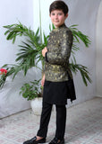 Golden And Black Prince Coat Suit P26