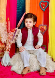 Maroon Waistcoat Suit EW37