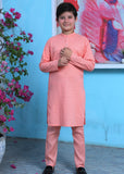 Peach Pink chicken Kurta Trouser - CK 007